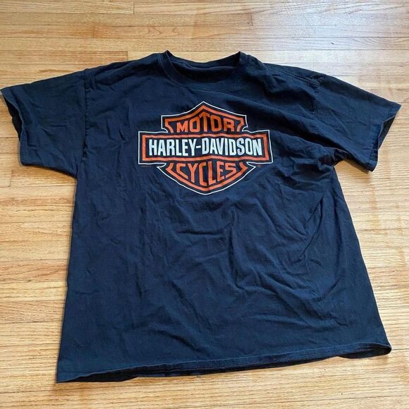 Harley-Davidson Other - Harley-davidson Men's Black and Orange T-shirt